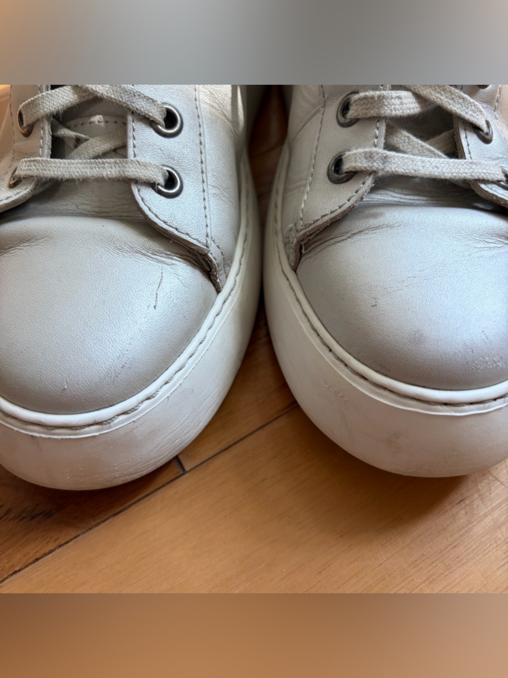 Fly London DELF Leather Silver Platform Sneakers - Portugal - EU 39 / US 8-8.5 - Picture 3 of 10